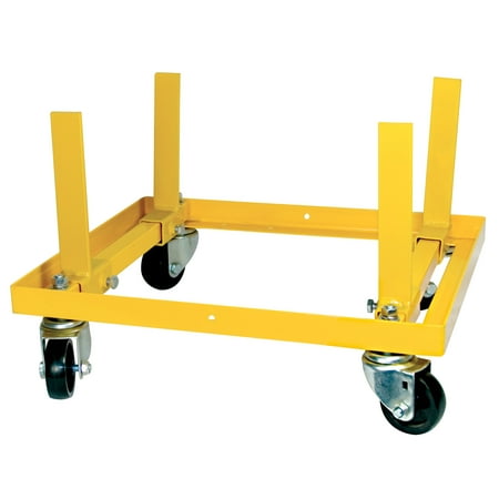 Performance Tool W41037 Rolling Engine Stand with Straps for Vehicle Maintenance, 750 Lbs. Capacity, Yellow