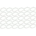 thumbnail image 2 of 30 Uds. Marco de resina hueco en forma de hexágono, molde para colgantes huecos de bisel abierto de acero inoxidable para DIYHexagon L, 2 of 14