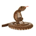 thumbnail image 3 of Peluche de serpiente de 94 pulgadas, animal realista, serpiente para cumpleaños de niños y niñas marrón oscuro, 3 of 10