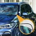 thumbnail image 4 of Cat Astronaut Circle Automotive Front Car Windshield Sun Shade Reflector Foldable for Front Fit for Cars Truck SUVs, 4 of 8