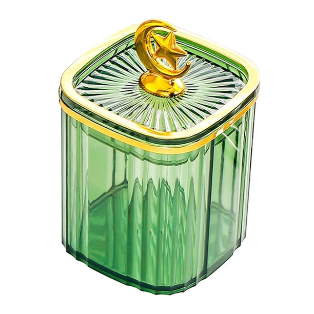 Recipiente para alimentos, recipiente para almacenar alimentos, tarro para galletas, almacenar alimentos secos y pasta. verde pequeño