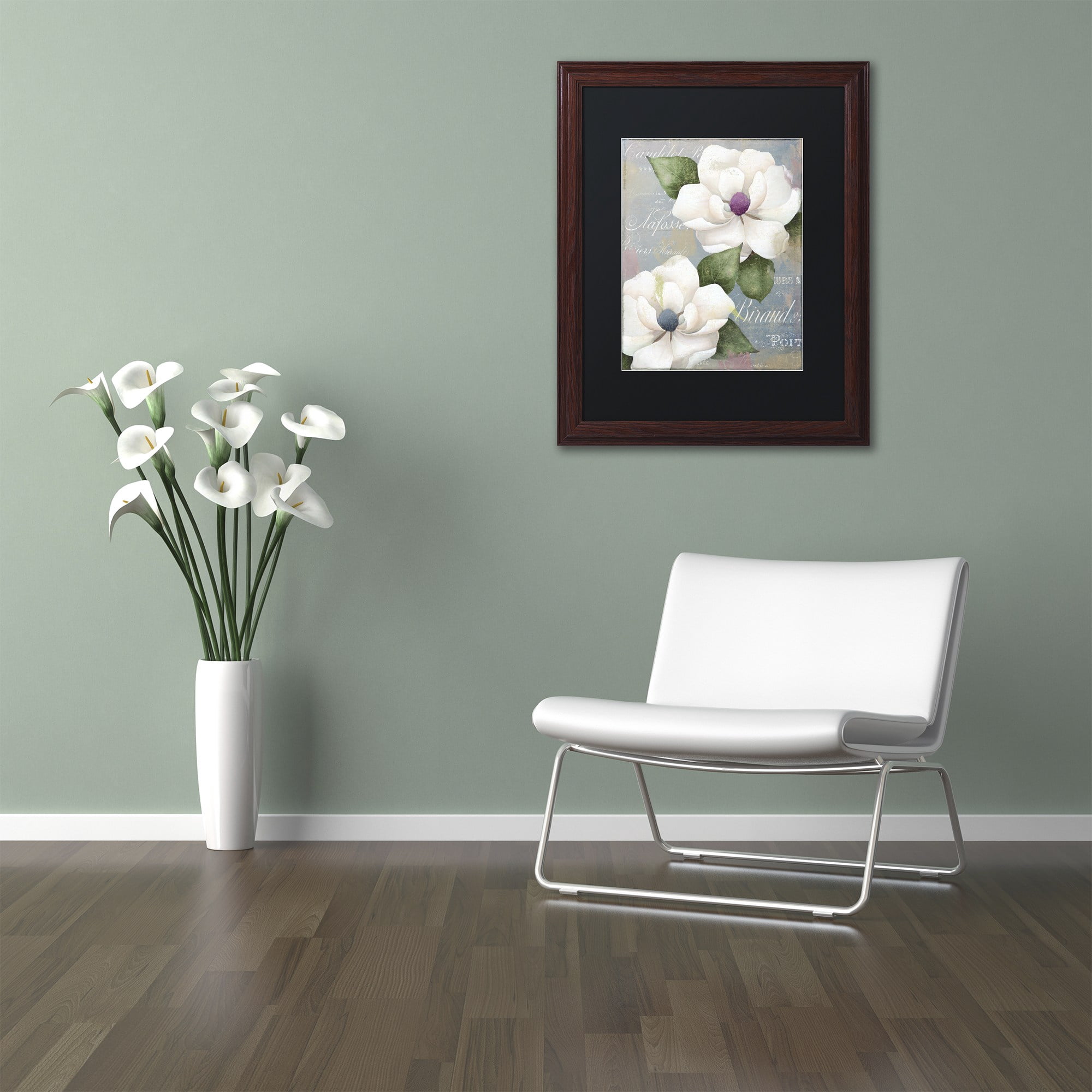 Trademark Fine Art "Southern Charms" Canvas Art by Color Bakery Black Matte, Wood Frame