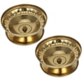 thumbnail image 6 of 1 Pair Antique Style Stainless Steel Candle Holder for Home Decor Wedding and Party Taper Candle Stand Classic Wide Base Candle Stand, 6 of 8
