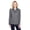 DK GREY HEATHER, variant on Team 365, The Ladies' Zone Sonic Heather Performance Quarter-Zip - DK GREY HEATHER - S