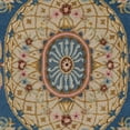 thumbnail image 6 of SAFAVIEH Savonnerie Devyn Floral Medallion Wool Area Rug, Blue/Ivory, 9' x 12', 6 of 7