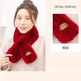 thumbnail image 2 of Foulard d'Hiver pour Femmes Rectangulaire en Fourrure Chaude Douce Confortable, 2 of 7