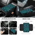 thumbnail image 6 of Jeiento Sea Turtle 14 PCS Car Seat Cover Full Set with Steering Wheel Cover Seat Belt Strap Pads Cup Coasters Trash Bag Rearview Mirror Cover Armrest Cover Pad Handbrake Cover Set Auto Accessory, 6 of 7