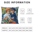 thumbnail image 6 of Acheng  Pillow Covers Set of 2 Impressionist Art Painting Home Decor Pillow Cases Square Decorative Cushion Covers White, 6 of 6