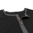 thumbnail image 6 of Awdenio Mens Shirts Casual Henley Long Sleeve T-Shirt Casual Shirt Banded Collar Designed Tees Tops, 6 of 7