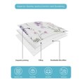 thumbnail image 5 of Purple Yellow Flowers Twin Size Down Alternative Comforter, Lightweight Comforter Quilt Bedding Set with Pillow Shams Spring Pastoral Botanical Floral All Seasons Bed Comforter Duvet Insert 68"x86", 5 of 7