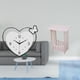 thumbnail image 2 of Reloj De Pared Acrílico Creativo Con Forma De Corazón Y Mesita De Noche Portátil Y Versátil Para Sala De Estudio, Cafetería, Oficina, Salón, Balcón, Pasillo., 2 of 8