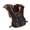Orange Black, variant on Youth Reflective Protective Vest Adjustable Chest Spine Armor, Black M