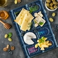 thumbnail image 5 of Urban Cutting Board, Building with Colorful Windows in the Snowy Winter Night Time Illustration Image, Decorative Tempered Glass Cutting and Serving Board, Large Size, Multicolor, by Ambesonne, 5 of 5