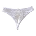 thumbnail image 2 of Underwear for women seamless panties – Solid color one-piece breathable thong underwear for women, soft and high stretch invisible panties with silk crotch, 2 of 4