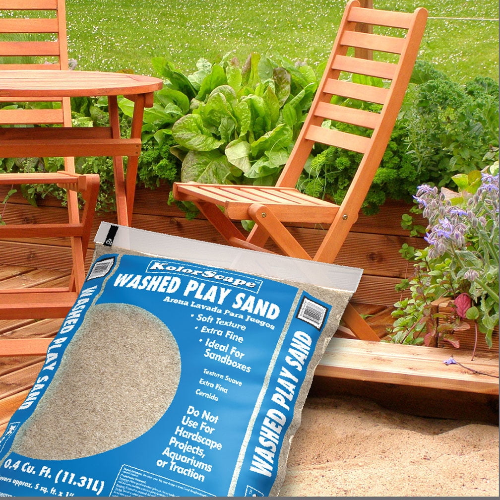 Kolorscape Outdoor Decorative Extra Fine Washed Play Sand .4CF