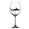 thumbnail image 2 of Copas de vino de tiburón de 300ml con tiburón, diseño único, transparente para barras de boda regalos de navidad de Gris perfecl Copas de cóctel, 2 of 8