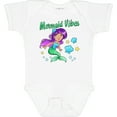 thumbnail image 3 of Inktastic Mermaid Vibes- cute mermaid with green tail Girls Baby Bodysuit, 3 of 5