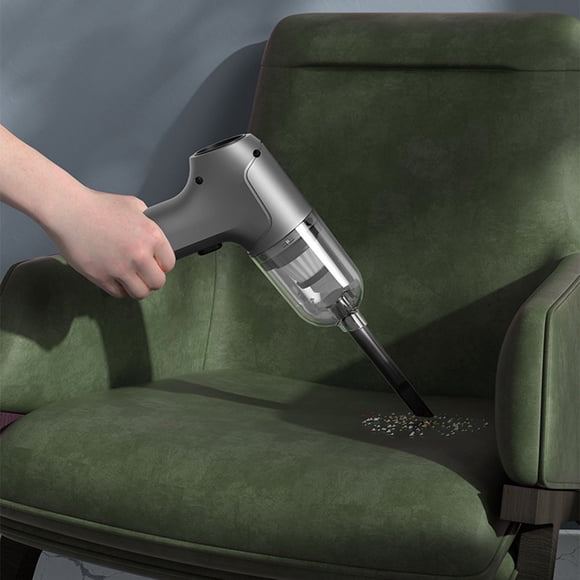 Aspiradora montada en coche - 9000PA de alta potencia de succión, inalámbrica portátil para coche y hogar, motor de 60W con función de ventilador, batería de 3600mAh y filtro lavable