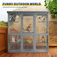 Outdoor Cat Enclosure, Cuoote Wooden Large Extra 71 inch Outdoor Cat