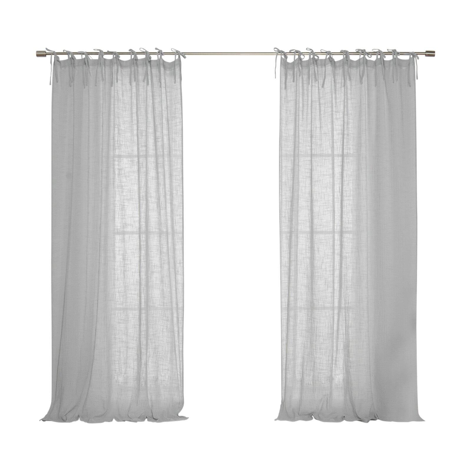 Best Home Fashion Cotton Gauze Sheer Curtains