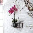 thumbnail image 4 of Stylish Garden Decor Iron Wall Mounted Flower Pot Stand Hanging Planter Rack Plant Holder Plant Basket COPPER, 4 of 8