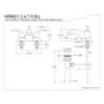thumbnail image 2 of Kingston Brass Legacy Two Handle 4" Centerset Lavatory Faucet with Retail Pop-up, 2 of 2