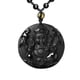 thumbnail image 1 of Collar ASGIFT con colgante unisex de obsidiana natural y ganesha, 1 of 8