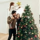 thumbnail image 3 of Árbol de Navidad con forma de estrella, adorno para la parte superior del árbol de Navidad, decoración para la parte superior del árbol, estrella navideña para árbol dorado brillante,, 3 of 5