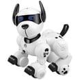 thumbnail image 1 of Riwcyla Remote Control Programming Smart Dog Robotic Patrol Dog Programmable Remote Control Dog Intelligent Patrol Dog Toy with Function Songs Demonstration Programming Rotating Head, 1 of 6