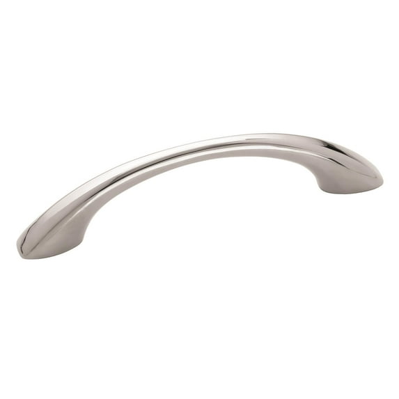 Amerock Vaile 3-3/4 in (96 mm) Center-to-Center Polished Chrome Cabinet Pull - 10 Pack