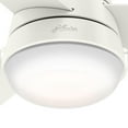 thumbnail image 4 of Hunter Fan Company Aker 36 Inch Indoor Ceiling Fan with LED Light Kit, White, 4 of 6