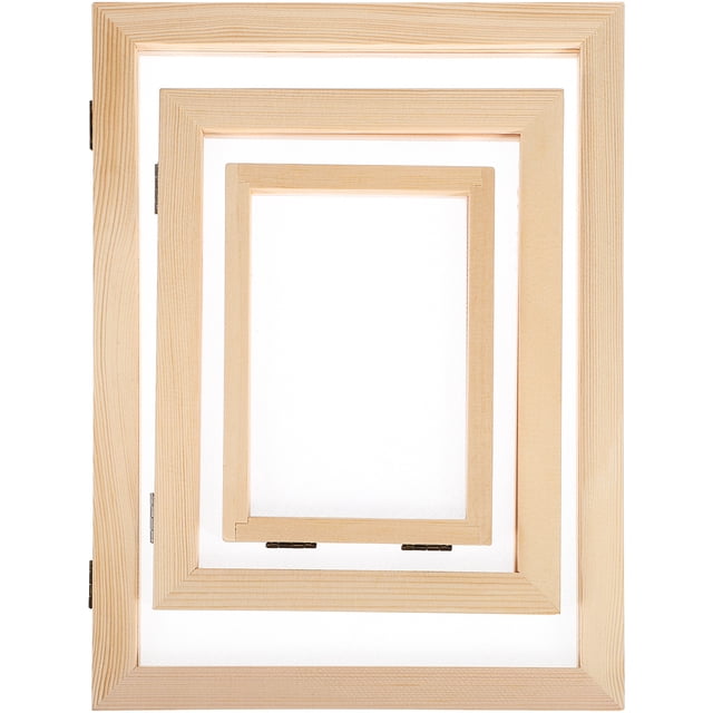 MasteelfCA 3 Pcs Paper Making Frames Paper Making Screens Wooden Frame Paper Making Mould Paper Making Supplies