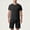 Black, variant on Mens Short Sets Two Piece Set T Shirt and Shorts Summer Outfits for Men Beach Wear Clothing Matching Sets