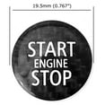 thumbnail image 2 of Gloss Black Real Carbon Fiber Keyless Engine Start/Stop Push Start Button Cover For Mini Cooper R56 R57 R58 R59 R60 R61, 2 of 9