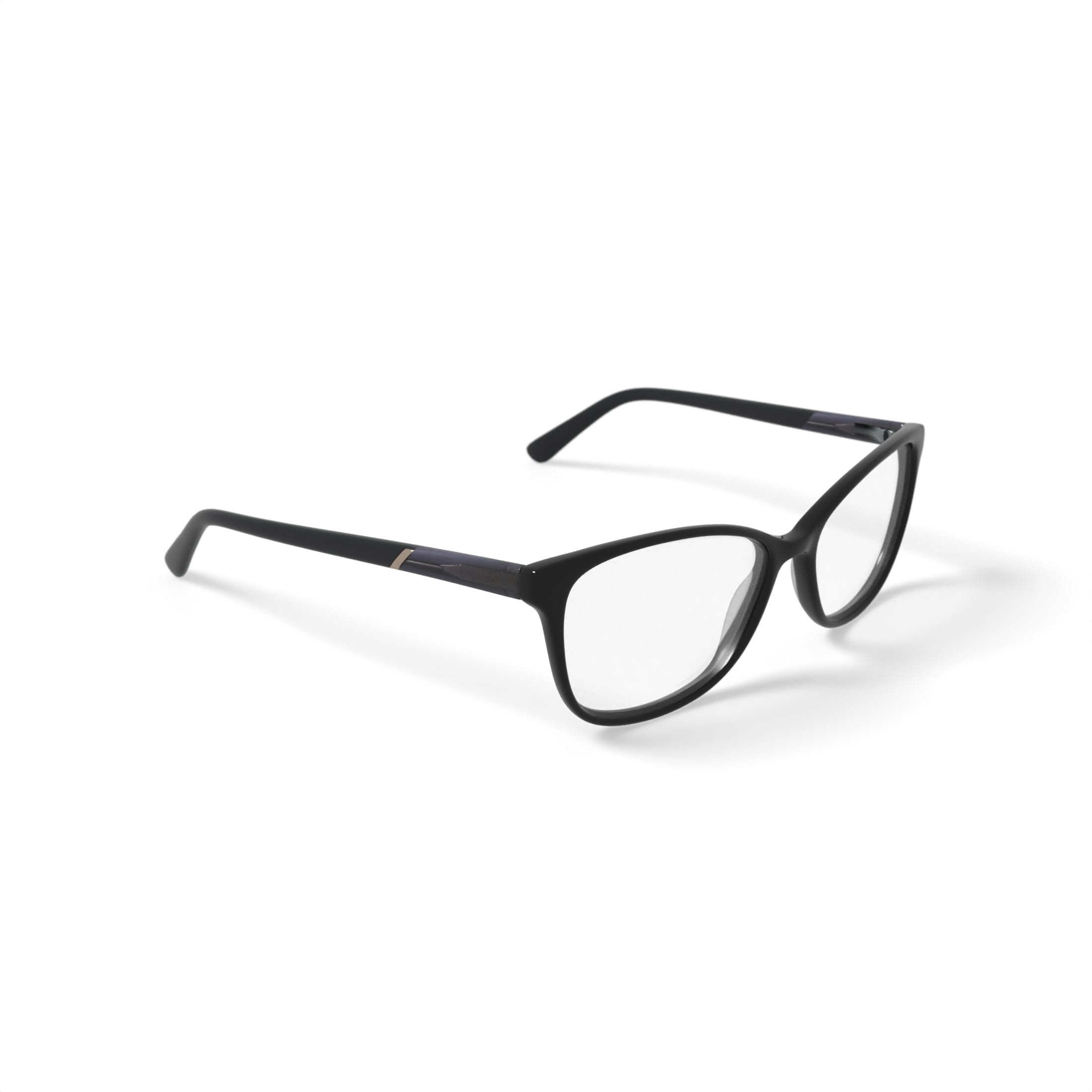 Walmart Women's MJ07322 Square Prescription Eyeglasses with Case, Black