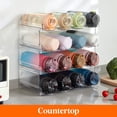 thumbnail image 4 of Lifewit Stackable Water Bottle Organizer for Cabinet, Freezer, Pantry - Plastic Cup Holder Pack of 4, 4 of 7