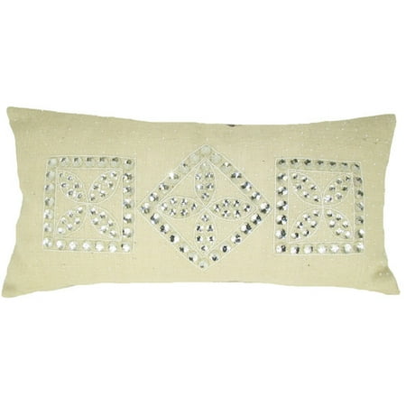 Design Accents LLC Jewel Frame Jute Throw Pillow