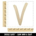 thumbnail image 2 of Letter V Uppercase Felt Marker Font Wood Shape Unfinished Piece Cutout Craft DIY Projects - 6.25 Inch Size - 1/8 Inch Thick, 2 of 7
