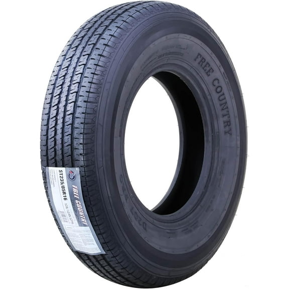 One Premium FREE COUNTRY Trailer Tire ST 235/85R16 12PR Load Range F Steel Belted w/Scuff Guard