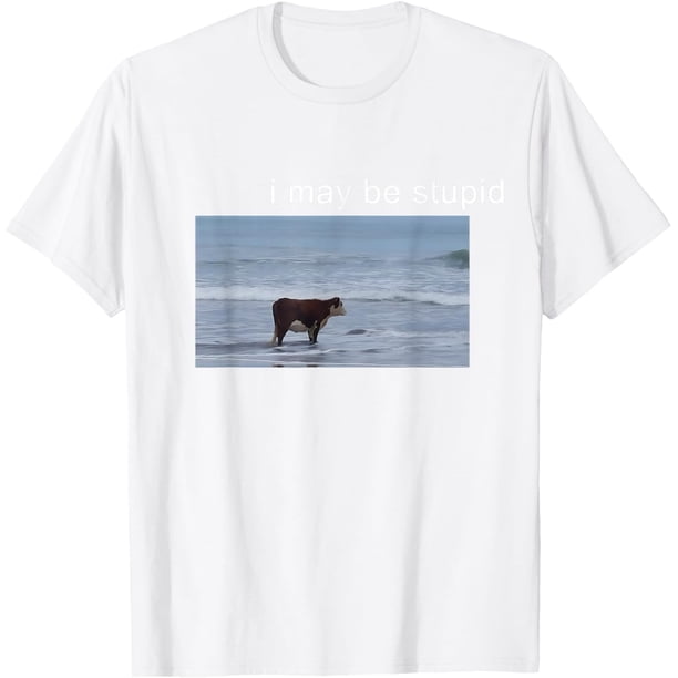 I May Be Stupid Cow Meme i May be Stupid Funny Camiseta