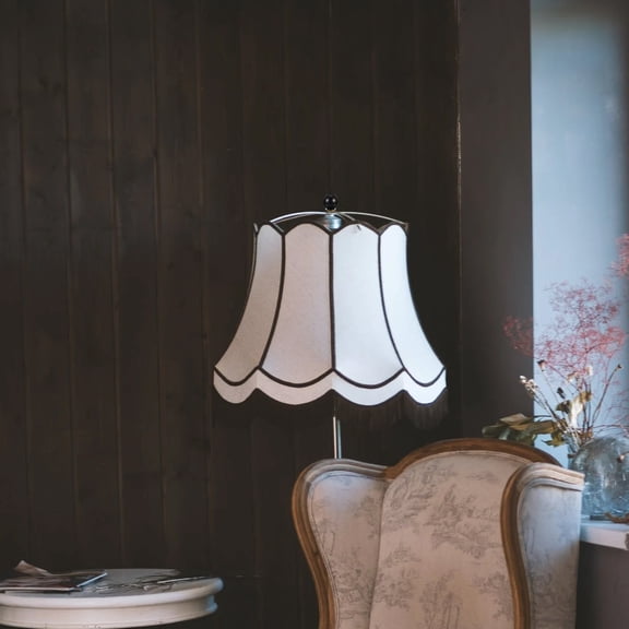 Mersess 2-Pack Lamp Finial Caps for Lamp Shades, Harp Holder Accessories with Brushed Nickel and Black Finish