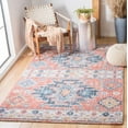 thumbnail image 2 of SAFAVIEH Classic Vintage Chanelle Medallion Area Rug, Blue/Rust, 6' x 9', 2 of 7