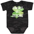 thumbnail image 3 of Inktastic St. Patrick's Day Pinches Get Stitches Boys or Girls Baby Bodysuit, 3 of 5