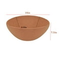 thumbnail image 2 of Fankenuo Pack of 3 Brown Hanging Basket Liners for Moisture Retention in Plants 16in*3Pcs, 2 of 9