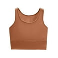 thumbnail image 6 of Women's Summer Casual Solid Color Loose Fit Round Neck Tank Top Cami Camisole Sleeveless Soft Breathable Casual Daily Wear Vacation Beach Loungewear Fashion Essential for Women, 6 of 7
