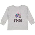 thumbnail image 3 of Inktastic 5th Birthday Unicorn Party 5 Year Old Girl Girls Long Sleeve Toddler T-Shirt, 3 of 5