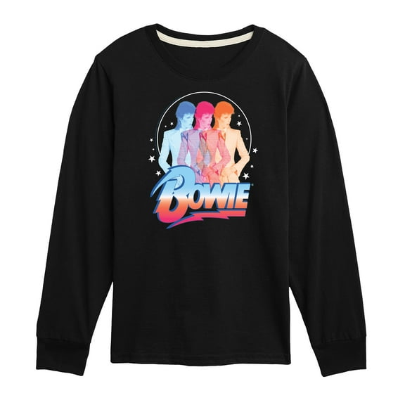 David Bowie - Bowie 3D - Toddler & Youth Long Sleeve Graphic T-Shirt
