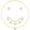 White, variant on VNOX Gold Necklaces Bracelets Earring Set - 18K Gold Plated Flower Bracelet Chain,Stainless Steel Non Tarnish Floral Pendant Stud Jewelry Sets,Christmas Birthday Lucky Gift for Mom Wife Girlfriend