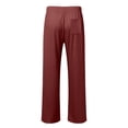 thumbnail image 5 of PIMSSY Men Pants Casual Trousers With Button Solid Color Comfort Fit Relaxed Modern Chino Style Versatile Everyday Wear Male Soft Slacks, 5 of 5