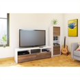 thumbnail image 1 of Nexera Liber-T 2 Piece Entertainment Set in White with Desk Panel, 1 of 1